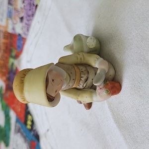 Vintage Holly Hobbins Girl With Plant And Water Pitcher Ceramic Figure 2.5